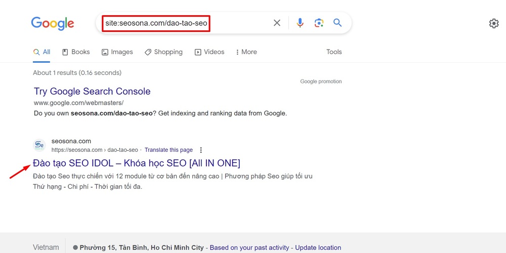 Google index là gì? 8 cách giúp Google index website siêu nhanh 11 Kiểm tra Google index của một URL cụ thể