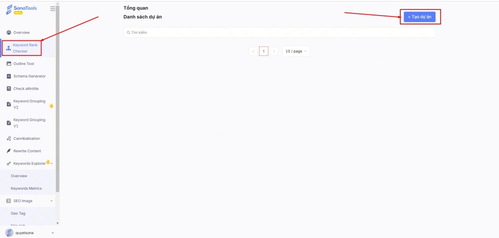 Top 11 công cụ kiểm tra thứ hạng từ khóa SEO tốt nhất 2025 25 sonatools check thu hang 1
