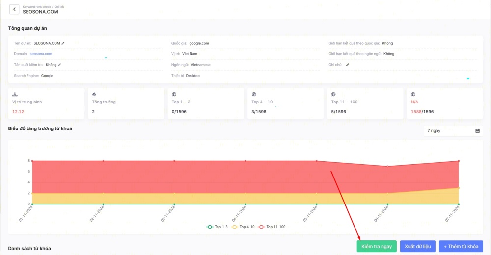 Top 11 công cụ kiểm tra thứ hạng từ khóa SEO tốt nhất 2025 27 sonatools check thu hang 3