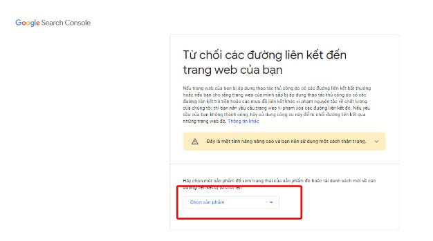 Disavow link là gì? Cách phát hiện và từ chối các liên kết xấu 30 Truy cập Google Search Console