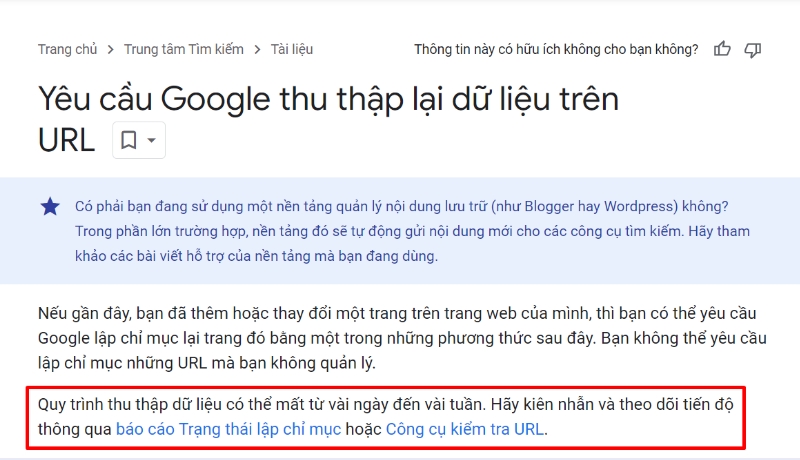 Google index là gì? 8 cách giúp Google index website siêu nhanh 13 Google nói về thời gian index