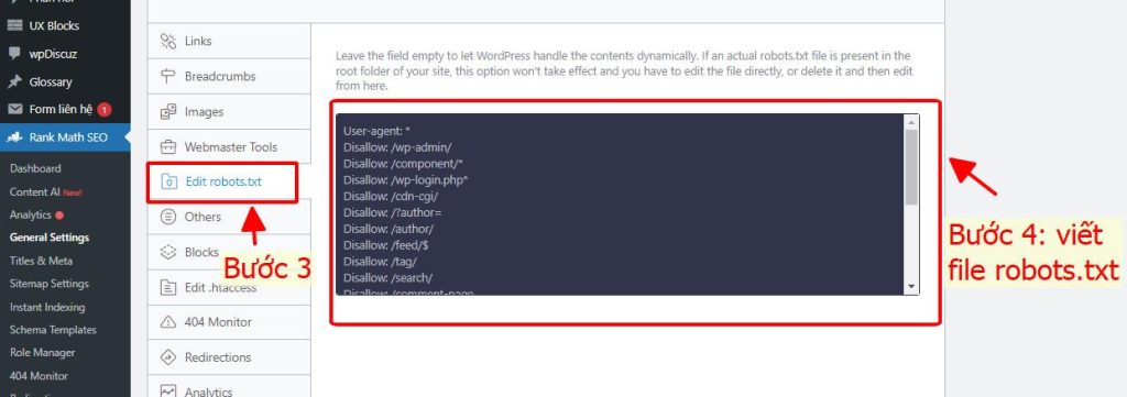 Robots.txt là gì? 3 bước tạo file robot.txt cho website wordpress 30 Chọn file robots.txt để chỉnh sửa